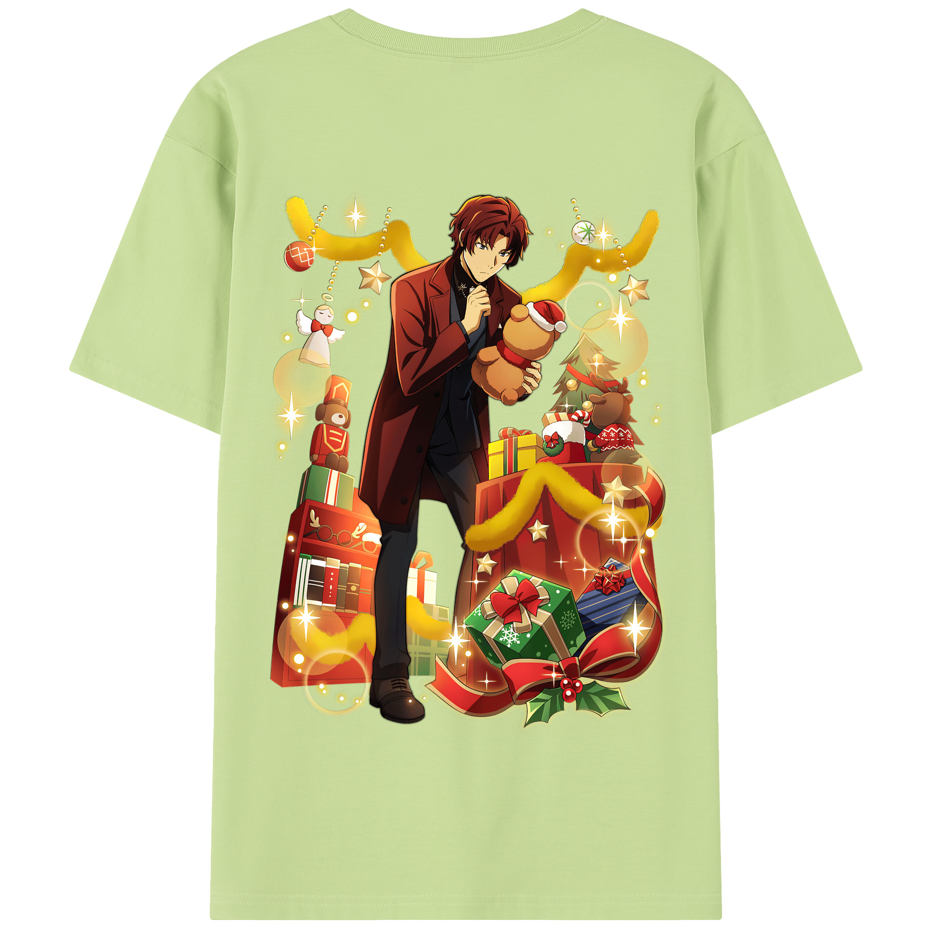 （画像用） 文豪ストレイドッグス Bungo Stray Dogs 綿100％半袖Tシャツ（背面プリント）